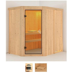 Karibu Sauna Clara, BxTxH: 151 x 196 x 198 cm, 68 mm, (Set) ohne Ofen