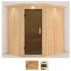 Karibu Sauna Clara, BxTxH: 165 x 210 x 202 cm, 68 mm, (Set) ohne Ofen