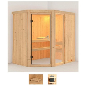 Karibu Sauna Frigga 1, BxTxH: 196 x 151 x 198 cm, 68 mm, (Set) ohne Ofen