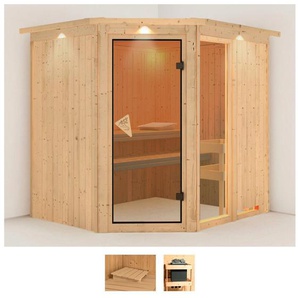 Karibu Sauna Frigga 2, BxTxH: 210 x 184 x 202 cm, 68 mm, (Set) ohne Ofen