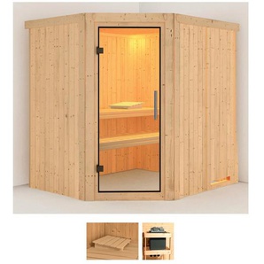 Karibu Sauna Laila, BxTxH: 196 x 170 x 198 cm, 68 mm, (Set) ohne Ofen