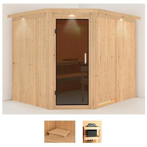 Karibu Sauna Marit, BxTxH: 245 x 210 x 202 cm, 68 mm, (Set) ohne Ofen