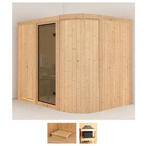 Karibu Sauna Thyra 4, BxTxH: 231 x 170 x 198 cm, 68 mm, (Set) ohne Ofen