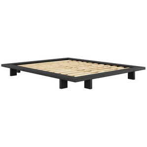 Karup Design Bettgestell JAPAN BED Bodenbett, Holzrahmen, Futonbett, Jugendbett, Holzbett, Massivholzbett mit Lattenrost, Kiefer massiv, Doppelbett ohne Kopfteil