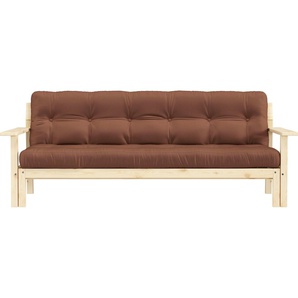 Karup Design Schlafsofa Unwind, Mit Holzstruktur, inkl. Futonmatratze, Liegefläche 130x190 cm