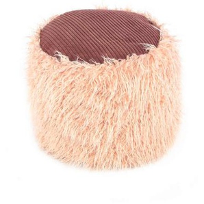 Kayoom Pouf, Beige, Kunststoff, Füllung: Polystyrol, 45x38x45 cm, Wohnzimmer, Hocker, Poufs