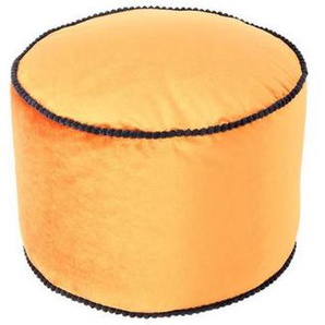 Kayoom Pouf, Bronze, Textil, Füllung: recyceltes Polystyrol (Eps), 47x32x47 cm, Reißverschluss, Wohnzimmer, Hocker, Poufs