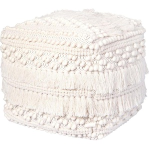 Kayoom Pouf Pouf Bohist 325 50cm x 50cm (1-St), handgefertigt, Unikat, sehr gut kombinierbar