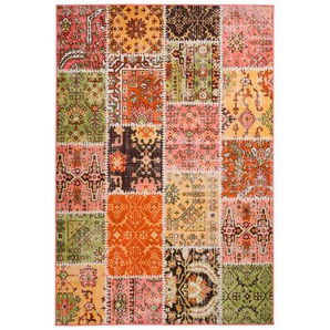 Kayoom Vintage-Teppich Ariya, Mehrfarbig, Textil, Patchwork, rechteckig, 200x290 cm, Oeko-Tex® Standard 100, Teppiche & Böden, Teppiche, Vintage-Teppiche