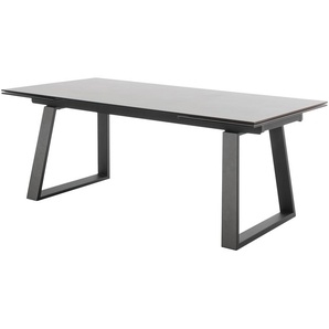 Keramikesstisch ausziehbar - grau - Materialmix - 100 cm - 76 cm | Möbel Kraft