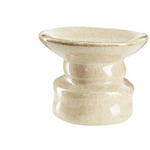 Kerzenhalter - beige - Steingut - 8,5 cm - [10.5] | Möbel Kraft