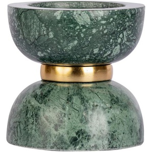 Kerzenhalter, Grün, Gold, Metall, Stein, 14 cm, Dekoration, Kerzen & Zubehör, Kerzenhalter