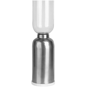Kerzenhalter, Schwarz, Metall, Glas, Stein, 63.5 cm, Dekoration, Kerzen & Zubehör, Kerzenhalter