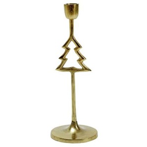 Kerzenhalter Tannenbaum, gold, 28 cm