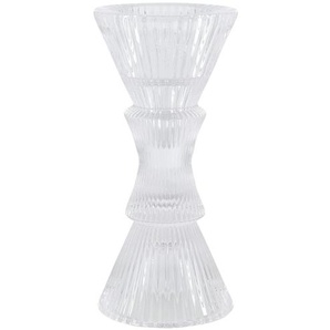Kerzenhalter - transparent/klar - Glas - 15 cm - [6.8] | Möbel Kraft