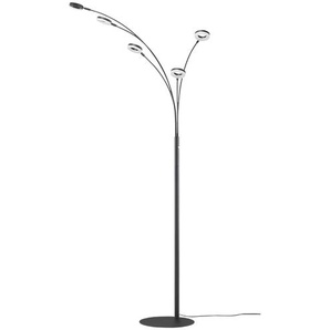 KHG LED-Bogenleuchte, 5-flammig, schwarz - schwarz - Materialmix - 29 cm - 200 cm - 20 cm | Möbel Kraft