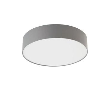 KHG LED-Deckenleuchte, 1-flammig, Stoffschirm grau - grau - Materialmix - 11 cm - [45.0] | Möbel Kraft