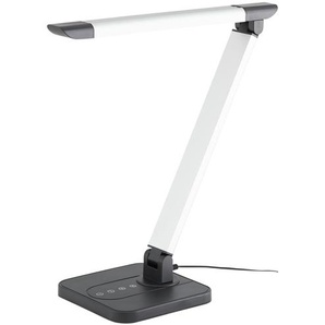 KHG LED-Tischleuchte, 1-flammig, Alu/schwarz - silber - Materialmix - 46 cm - 45,5 cm - 16 cm | Möbel Kraft