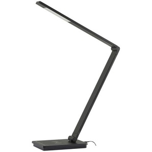 KHG LED-Tischleuchte, schwarz mit Qi-Charger ¦ schwarz ¦ Maße (cm): B: 36 H: 38 T: 11,6