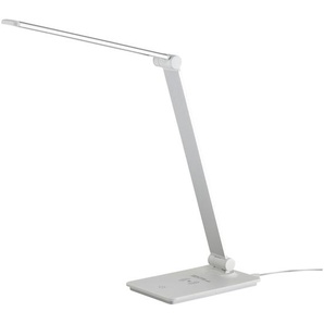 KHG LED-Tischleuchte, weiß mit Qi-Charger ¦ weiß ¦ Maße (cm): B: 32,5 H: 37 T: 11