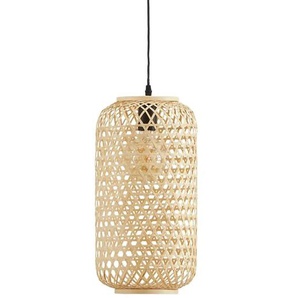 KHG Pendelleuchte, 1-flammig, Bambus-Rattan geflochten natur - Materialmix - 144,5 cm - [23.0] | Möbel Kraft