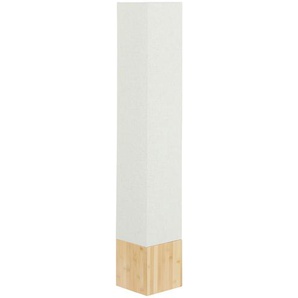 KHG Stehleuchte, 2-flammig, Bambus/ Stoff, eckig - holzfarben - Materialmix - 20 cm - 120 cm - 20 cm | Möbel Kraft