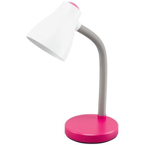 KHG Tischleuchte, 1-flammig, pink/weiß - rosa/pink - Materialmix - 40 cm - [14.0] | Möbel Kraft