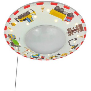 Xxxl Kinderdeckenleuchte, Mehrfarbig, Weiß, Kunststoff, Holzwerkstoff, Fahrzeuge,Fahrzeuge, 11 cm, Zugschalter, Lampen & Leuchten, Innenbeleuchtung, Kinderzimmerlampen