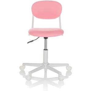 Kinderschreibtischstuhl / Kinderdrehstuhl KIDDY BASE I Stoff Pink hjh OFFICE