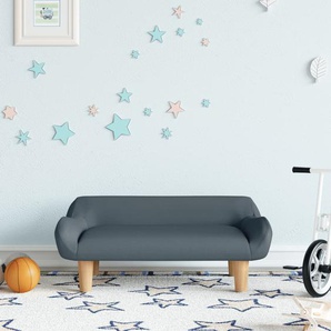 Kindersofa 70X40X24 Cm Stoff | Farbe: Dunkelgrau