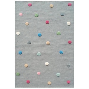 Xxxl Kinderteppich Happy Rugs, Grau, Mehrfarbig, Textil, Punkte, rechteckig, 160x230 cm, für Fußbodenheizung geeignet, in verschiedenen Größen erhältlich, pflegeleicht, strapazierfähig, Teppiche & Böden, Teppiche, Kinderteppiche