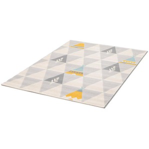 Kinderteppich COCOON - Tippitraum, Primaflor-Ideen in Textil, rechteckig, Höhe: 6 mm, Kurzflor, Motiv Dreiecke