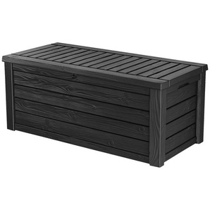 Xxxl Kissenbox, Anthrazit, Kunststoff, 155x64.5x72.4 cm, Deckel aufklappbar, UV-beständig, geeignet zum Sitzen, absperrbar, Gasdruckfeder, Aufbewahrung & Schutzhüllen, Gartenboxen