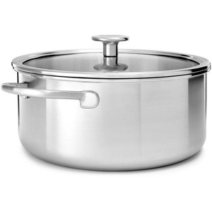 KitchenAid Multi-Ply Stainless Steel Kochtopf mit Deckel, 20cm/3.1 Liter