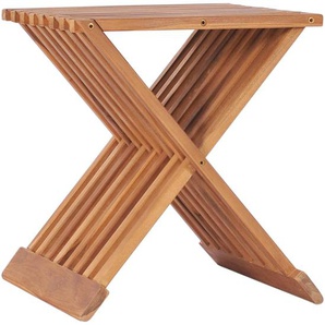 Klappbarer Hocker 40×32×45 Cm Massivholz Teak