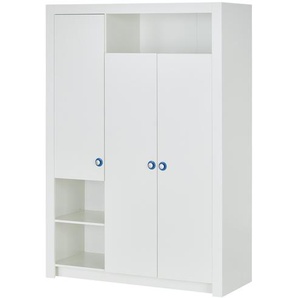 Kleiderschrank, 3-türig - weiß - Materialmix - 137 cm - 195 cm - 56 cm | Möbel Kraft