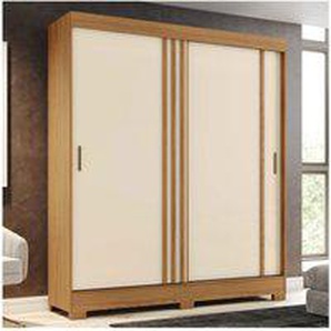 KLEIDERSCHRANK AUROR - Beige / Grau