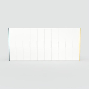 Kleiderschrank Blaugrün/Gelb - Individueller Designer-Kleiderschrank - 504 x 232 x 62 cm, Selbst Designen, Böden