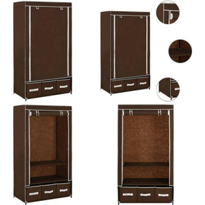 Kleiderschrank Braun 87 x 49 x 159 cm Stoff - Kleiderschrank - Kleiderschränke - Home & Living - Braun