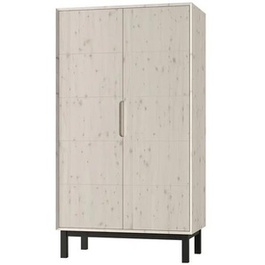 Kleiderschrank Country - weiß - Materialmix - 53,2 cm - 180 cm | Möbel Kraft