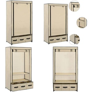 Kleiderschrank Creme 87 x 49 x 159 cm Stoff - Kleiderschrank - Kleiderschränke - Home & Living - Creme