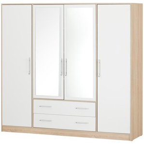 Kleiderschrank - holzfarben - Materialmix - 200 cm - 190 cm - 56 cm | Möbel Kraft