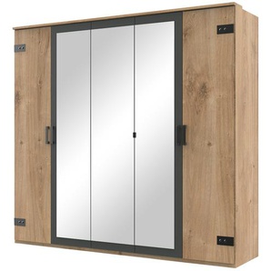 Kleiderschrank  Malmö | holzfarben | 225 cm | 210 cm | 58 cm |