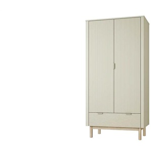 Kleiderschrank  Miloo - beige - Materialmix - 52,4 cm - 197,8 cm | Möbel Kraft