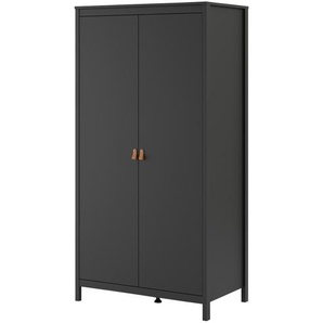 Kleiderschrank - schwarz - Materialmix - 102 cm - 199 cm - 58 cm | Möbel Kraft