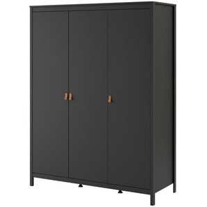 Kleiderschrank - schwarz - Materialmix - 150 cm - 199 cm - 58 cm | Möbel Kraft