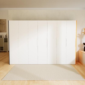 Kleiderschrank Schwarz/Gelb - Individueller Designer-Kleiderschrank - 354 x 232 x 62 cm, Selbst Designen, Böden/hohe Schublade