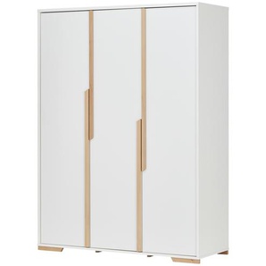 Kleiderschrank - weiß - Materialmix - 145,5 cm - 195 cm - 56 cm | Möbel Kraft