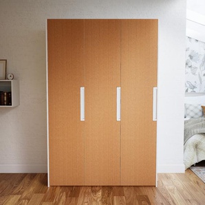 Kleiderschrank Weiß - Individueller Designer-Kleiderschrank - 154 x 232 x 62 cm, Selbst Designen, Böden/Schuhauszug/Kleiderstange