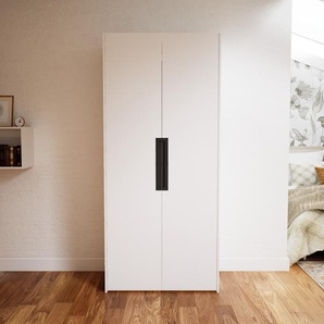 Kleiderschrank Weiß - Individueller Designer-Kleiderschrank - 104 x 232 x 62 cm, Selbst Designen, Kleiderlift/Kleiderstange